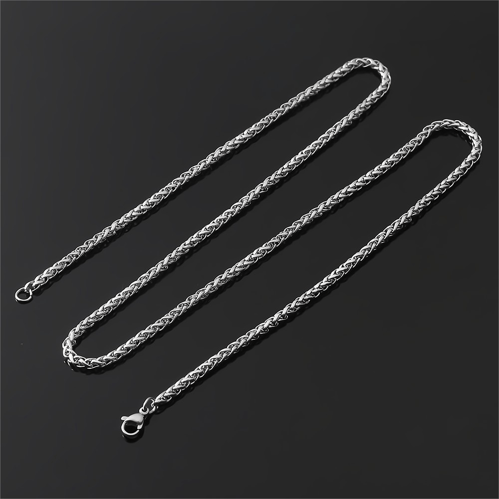 1pc Silver Stainless Steel Keel Chain